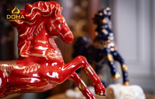 Hãn Huyết Bảo Mã - Tác phẩm chế tác hoàn toàn thủ công từ gốm sứ cao cấp