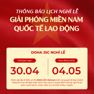 🇻🇳 CHÚC MỪNG ĐẠI LỄ 30/4 & 1/5